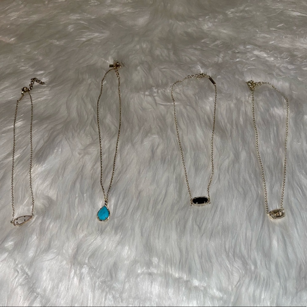 Kendra Scott necklaces sold separately and together.